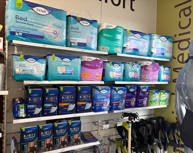 vente en pharmacie de protection urinaires